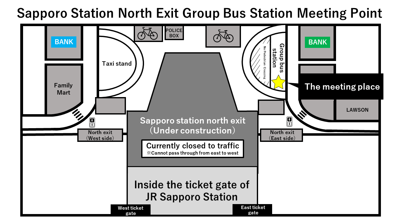 JRSapporo Station⇔Choyo resort hotel_Map